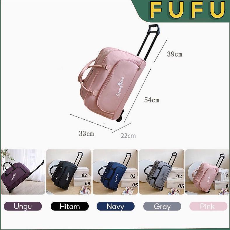 DISKON FUFU TAS TRAVEL TROLLEY/TAS PENYIMPANAN KAPASITAS BESAR/TAS PERJALANAN/TAS TRAVELLING/KOPER/T