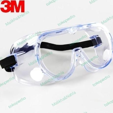 3M 1621 AF Safety Goggle ANTI FOG Kacamata Goggle Lab 3M 1621AF