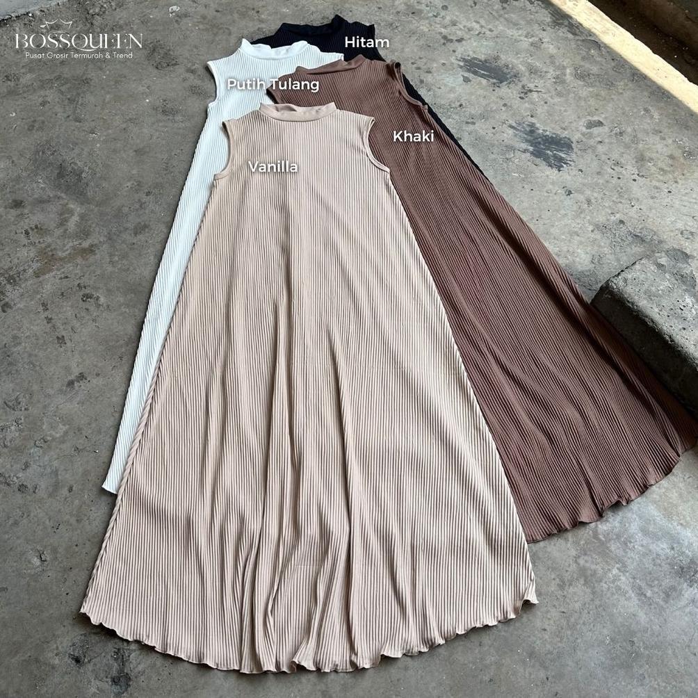 INNER DRESS PLISKET PREMIUM /SLEEVELESS LONG DRESS/INNER PLISKET/ INNER LONG DRESS PLISKET/
