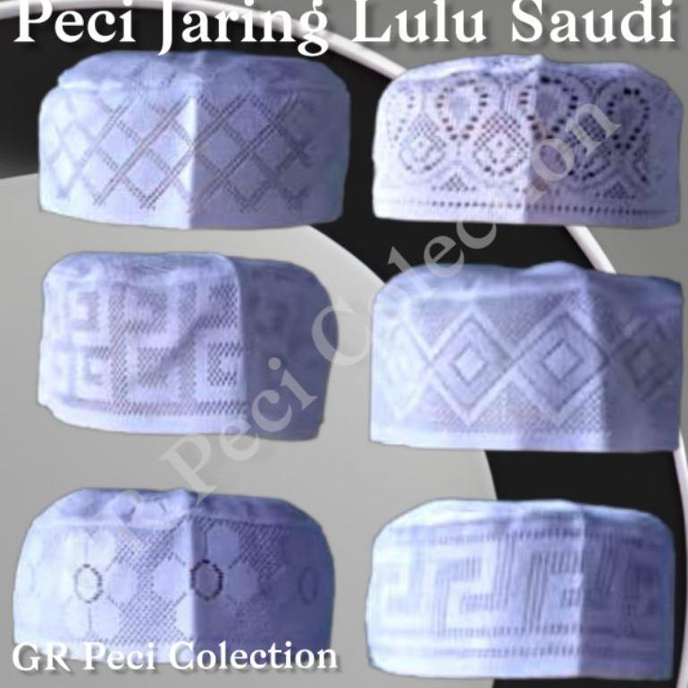 best deals peci kopiah jaring lulu saudi kualitas premium / peci lulu al-bukhari terlaris / peci kop