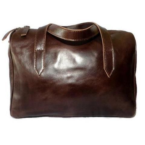 Tas Kulit Asli Wanita Hand Bag Selempang Stella Medium Dark Brown