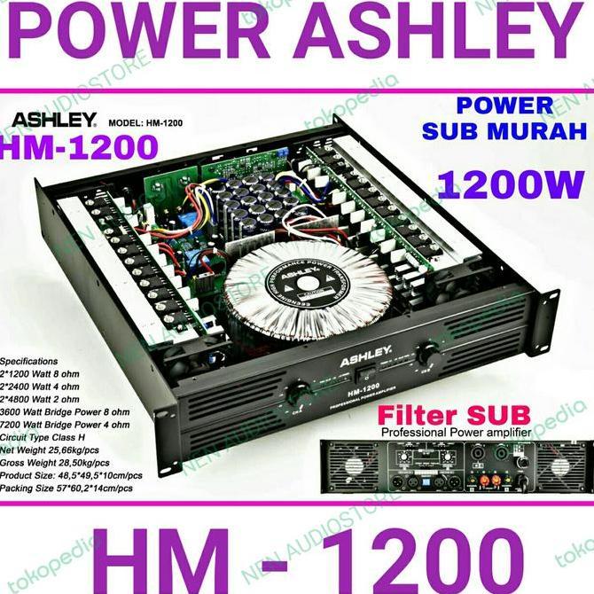 BEBAS ONGKIR - Power Ashley HM1200 ashley HM 1200 original 1200W ashley HM-1200 ampli