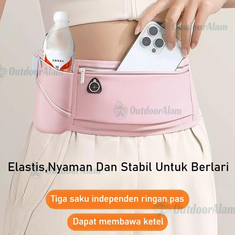 FREE ONGKIR TAS PINGGANG LARI WATERPROOF TAS PINGGANG OLAHRAGA GO BELT  RUNNING BELT TAS PINGGANG LA