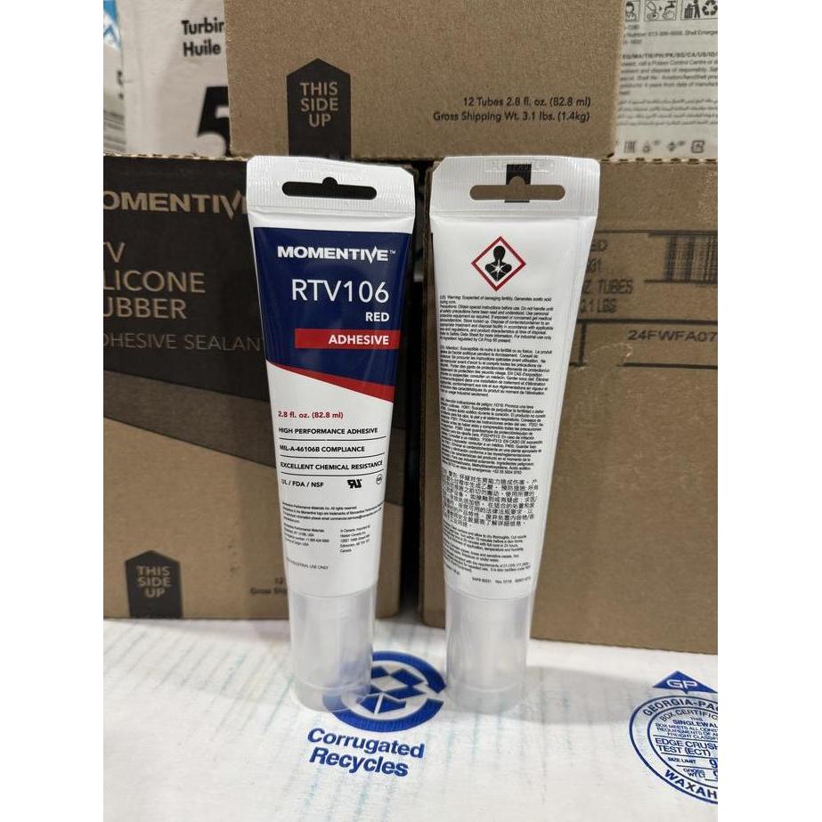 Promo Momentive RTV106 Red High Temp Silicone Sealant Paste - 2.8 Oz Tube Diskon