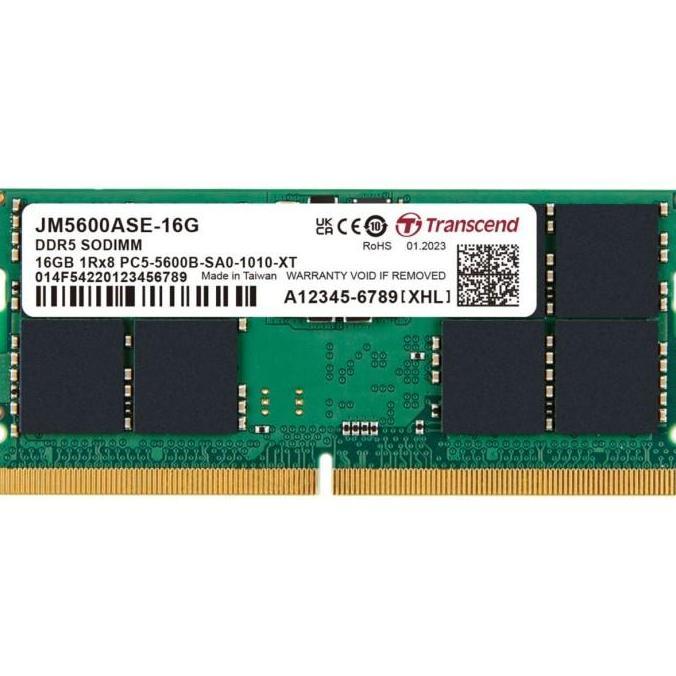 TRANSCEND DDR5 SODIMM PC5-44800 5600MHz 8GB ( 1x8GB ) JM5600ASG-8G (TERBAIK) (TERBARU) (TERMURAH)