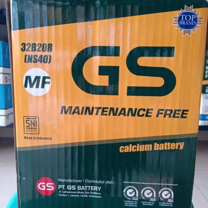 AKI BATERAI KERING MOBIL GENSET GS ASTRA NS40/32B20R MAINTENANCE FREE