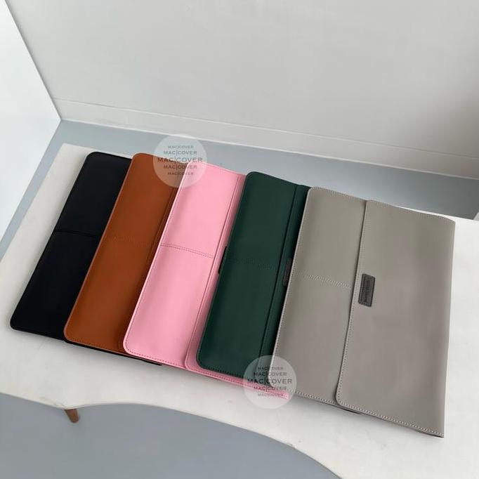 Tas Laptop Sleeve Kulit Universal 12 13 14 15 16 inch Macbook Notebook