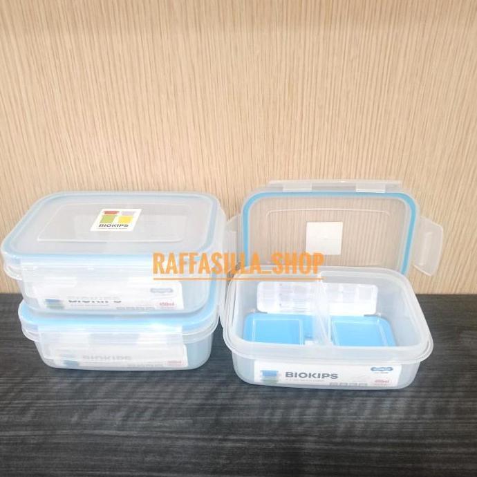 Komax Biokips Kotak Makan Sekat 450ml Tempat Makan Korea BPAfree