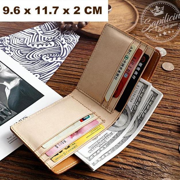 Dompet Kulit Nabati Asli Bifold Wallet Vegetable Tanned Leather VT-W1