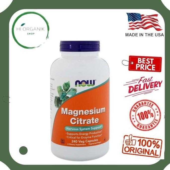 Now Foods Magnesium Citrate 240 Veg Caps / Now Food Magnesium Citrate