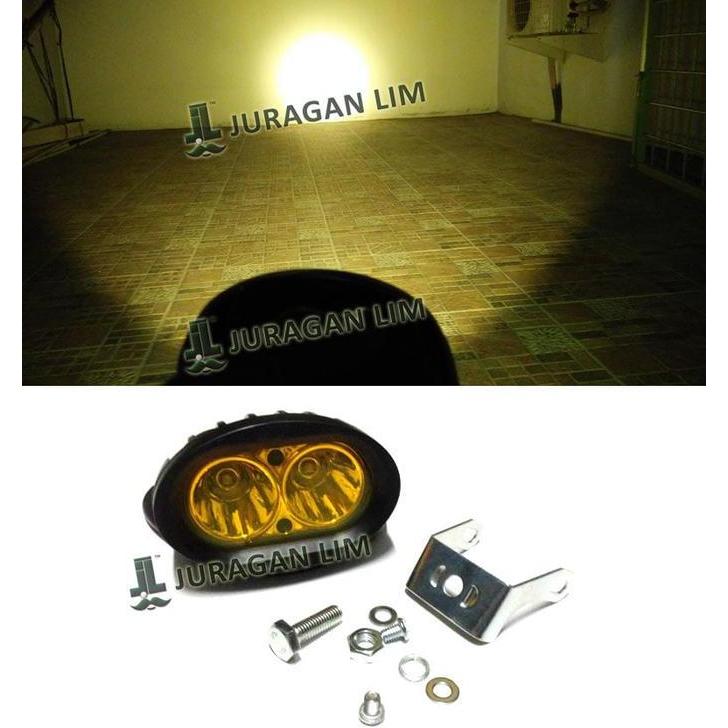 Promo Lampu LED Sorot Tembak OWL 3 MODE Cree 20W KUNING OFFROAD Diskon