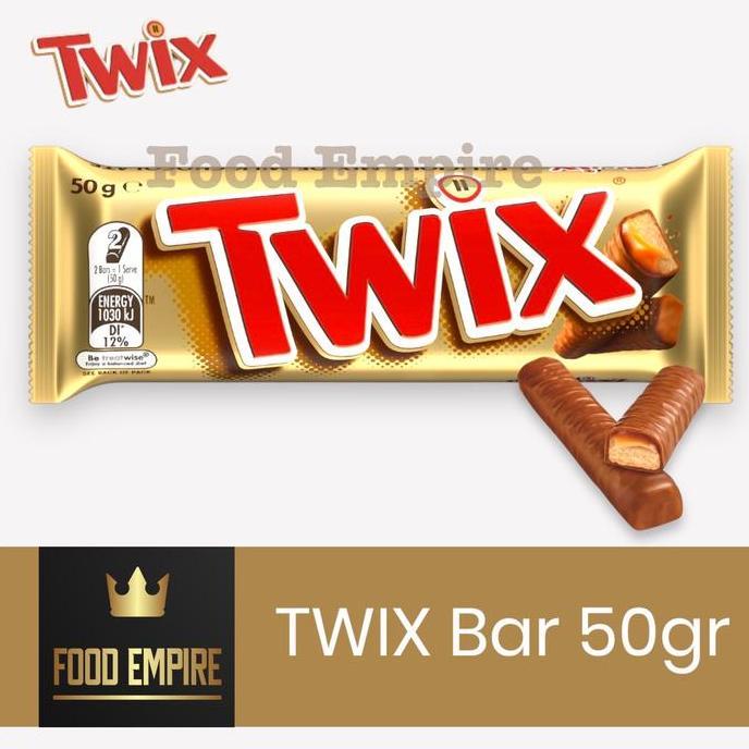 TWIX Caramel Chocolate Bar 50 gram | Biskuit Coklat Twix