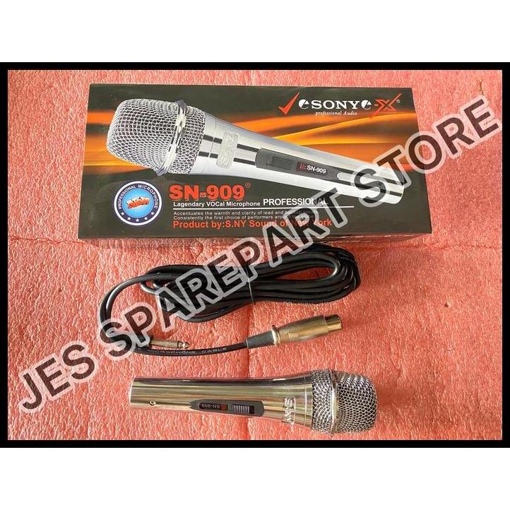 HOT DEAL MICROPHONE SONY SN - 909 / MIC SONY SN 909 SILVER & GOLD 