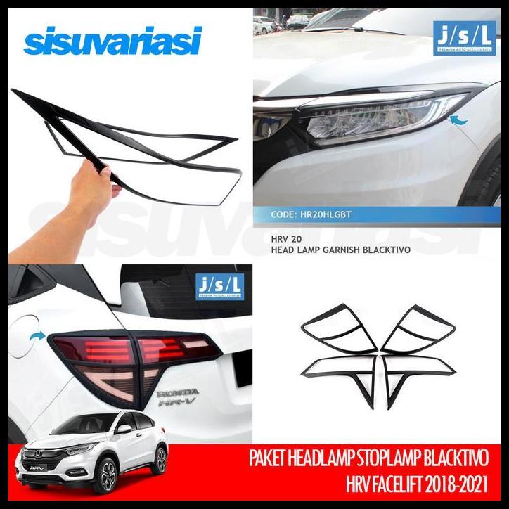 BEST DEAL HRV AKSESORIS JSL PAKET COVER LIST HEADLAMP STOPLAMP LAMPU 