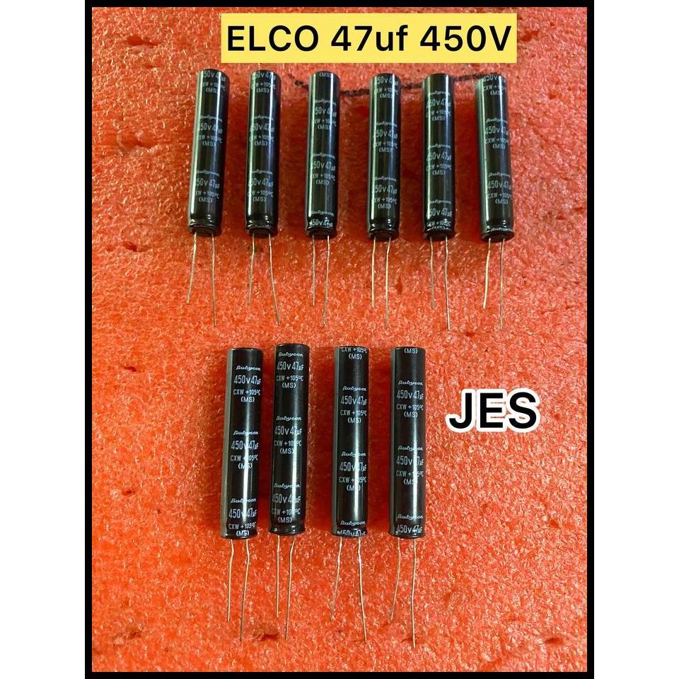 TERLARIS ELCO 47UF 450V ORIGINAL RUBYCON CXW 
