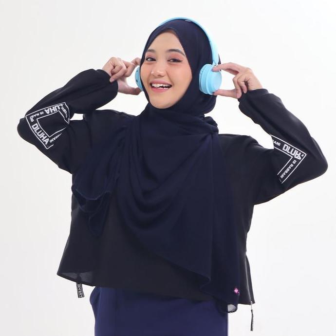 Rabbani - Atasan Kaos Tunik Wanita Lengan Panjang Dewasa Dara Nevya Motif Polos Exclusive