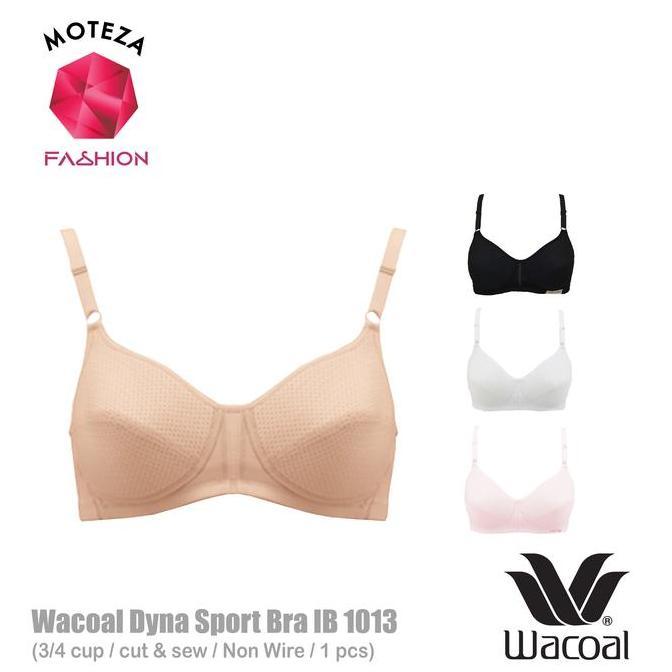 TERBARU - Wacoal Dyna Sport Bra - IB 1013 - 3/4 Cup - Non Wire (Tanpa Kawat) Top Busa