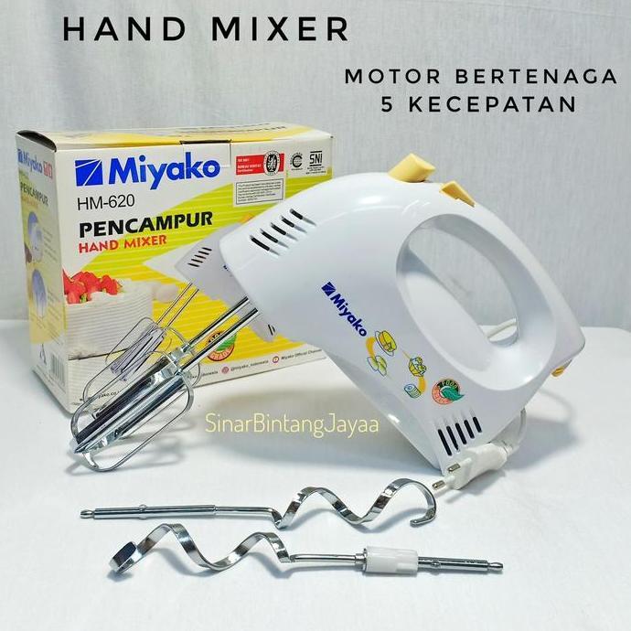 TERLARIS - MIYAKO HAND MIXER MIYAKO HM 620 MIXER TANGAN/ HAND MIXER TANGAN MIYAKO