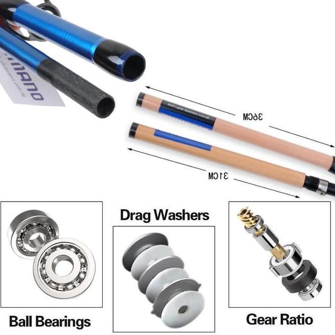 SHIMANO Set Pancing 1.8m-3.0m Joran Pancing 1000-7000 Reel Pancing Senar Pancing Combo Pancingan Set