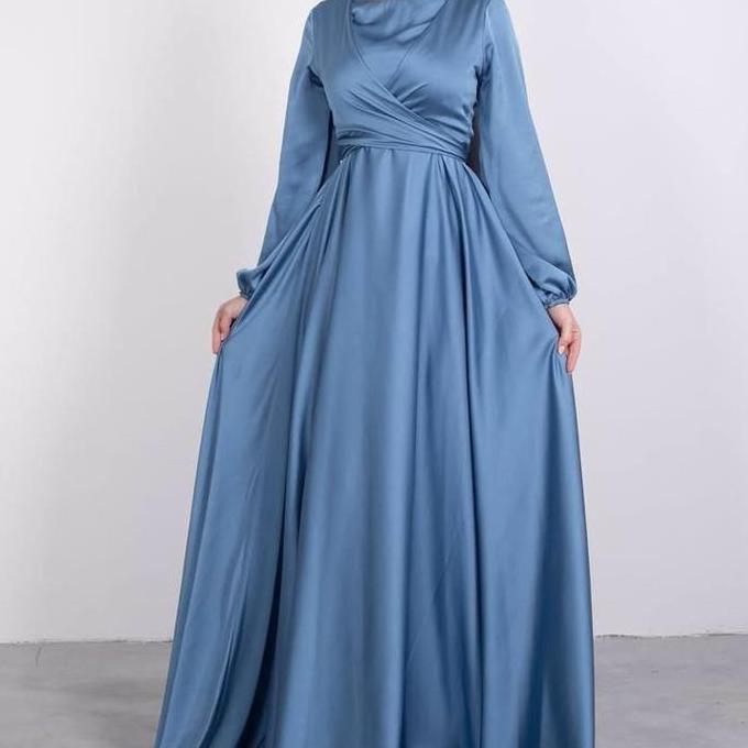 Gaun Pesta Muslimah Syar'i Modern Mewah