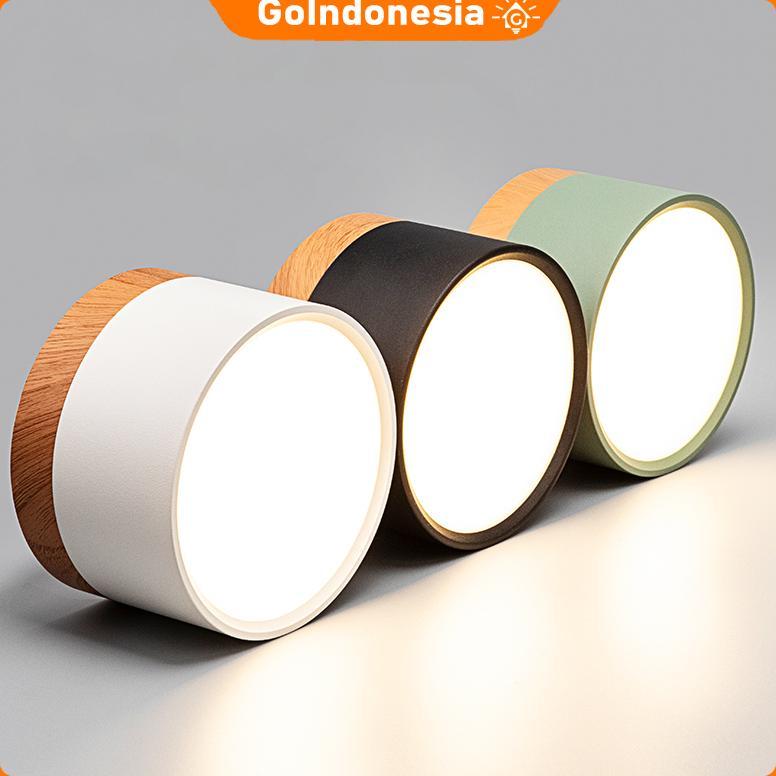 Lampu downlight Lampu Langit-langit Luar Ruangan Nordik Lampu Kayu Lampu Hias Lampu Pin Lampu Sorot 