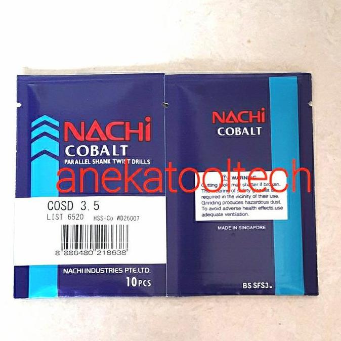 MATA BOR NACHI HSS COBALT 3,5MM | MATA BOR COBALT 3,5MM NACHI ORIGINAL