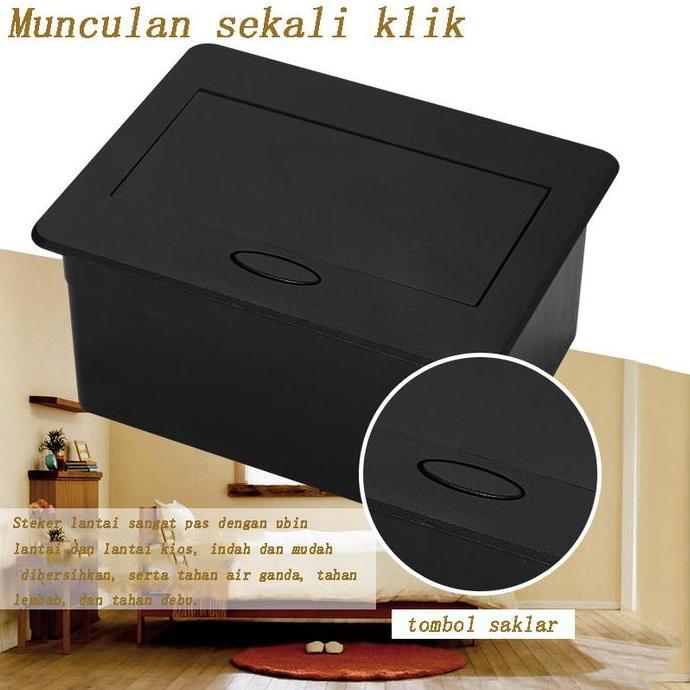 Stop Kontak Lantai Tanam Arde 2 Lubang/ Stop Kontak Lantai 4 Modul Arde terminallistrik stop  kontak