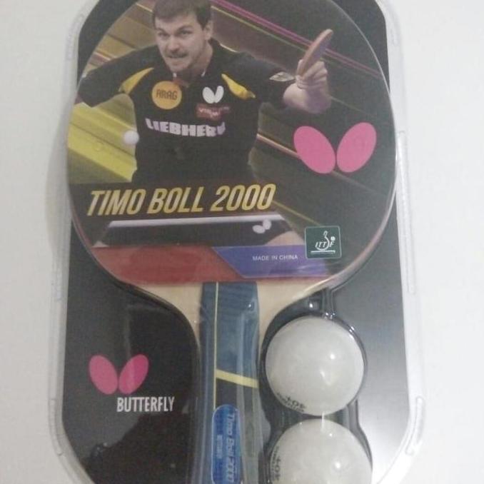Bet Tenis Meja/Pingpong Butterfly Ori Timo Ball 2000 + 2 Ball Termurah