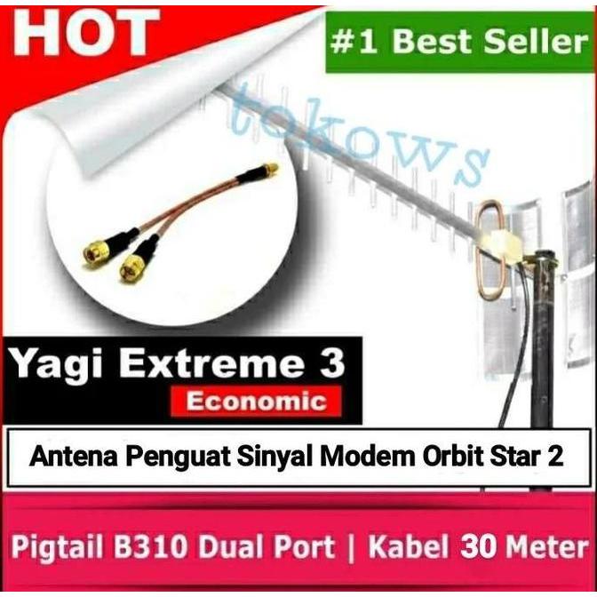 DI152 - Antena Penguat Sinyal Orbit Star 2 - Yagi Extreme 30M