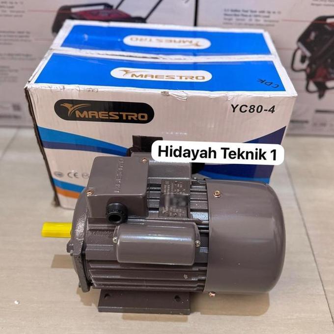 Terlaris Mesin Penggerak Dinamo 1/2Hp 1400Rpm/ Electric Motor Maestro Yc80-4 0,5 Hp 1400Rpm