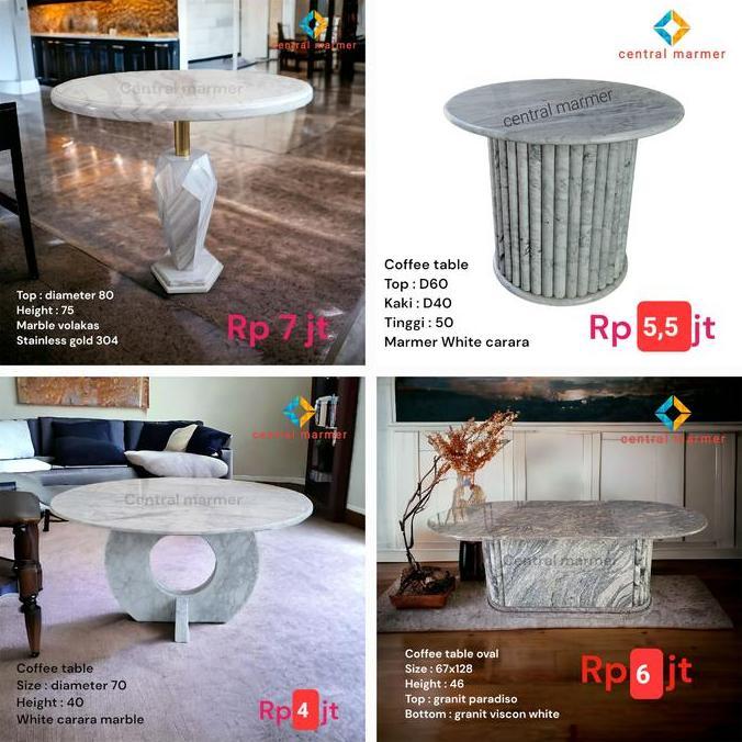 Terlaris Coffee Table Marmer