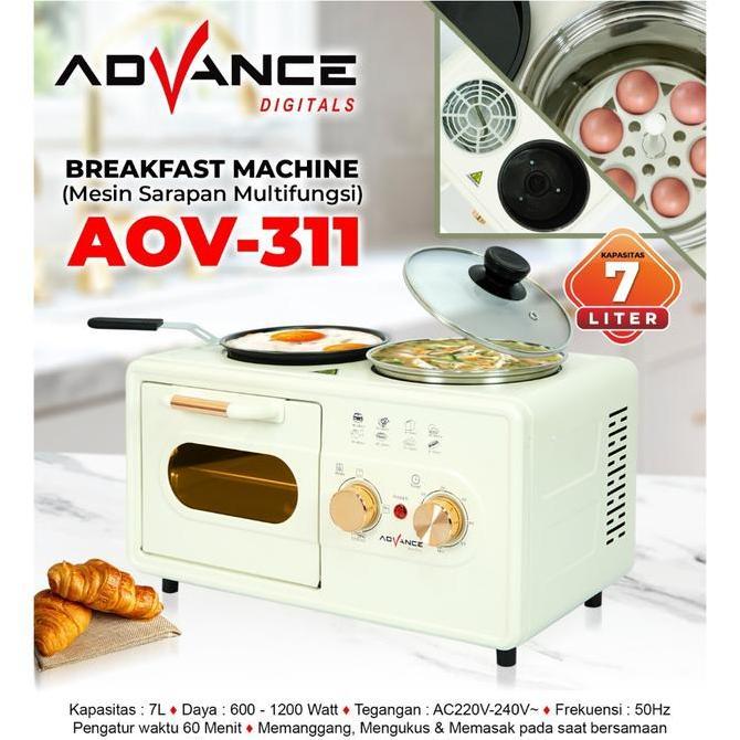 TERBARU - ADVANCE MESIN SARAPAN MULTIFUNGSI BREAKFAST MACHINE AOV-311