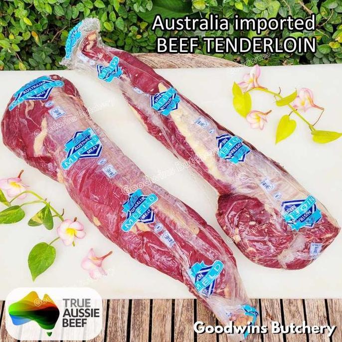 Terlaris Beef Tenderloin Australia New Zealand Nz Brazil Whole Cut Utuh +/- 2Kg | Daging Sapi Import
