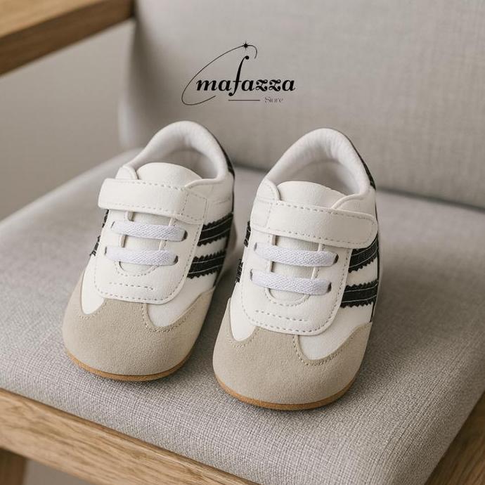 AV1 >> Mafazza - Sepatu Bayi Prewalker / Sepatu Bayi Samba Premium Garis 2 0 -1 2 Bulan