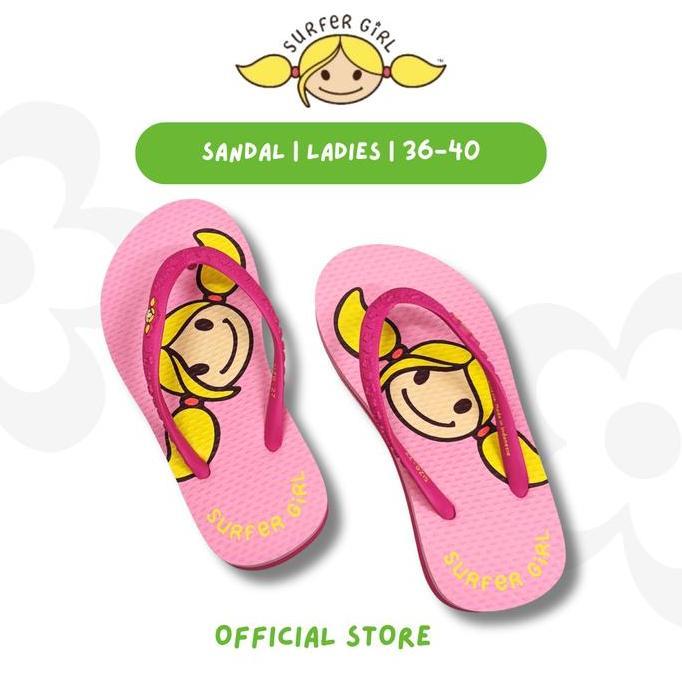 Terlaris Surfer Girl Big Summerhead Wedges Girls Sandal 252Gfsn001Pnk | Sandal Anak Perempuan | Send