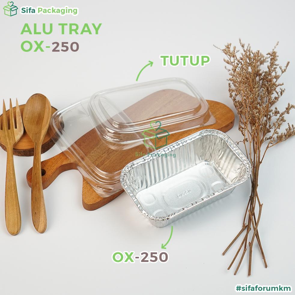 BIG SALE Alumunium Foil Tray Cup OX 250 Lasagna Macaroni Schotel Dimsum Mentai Klapertart Spaghetti 