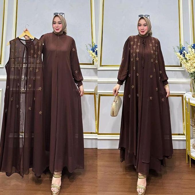 GAMIS Z ROMPI BORDIR PAYET BUNGA TABUR LD 110-120.