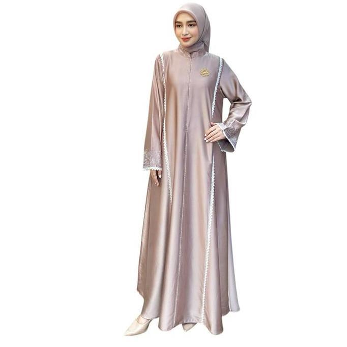 NONA ZAIRA GAMIS ABAYA HITAM TERBARU DAN KEKINIAN GIES BUTIK Muslim Wanita Dress Payet Cantik
