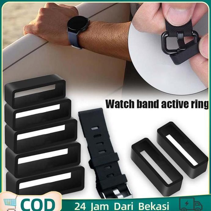 DB10 - Ring Loop Jam Tangan Berbagai Ukuran Ring Jam Tangan Karet Hitam Ring Loop Universal Ring Loo