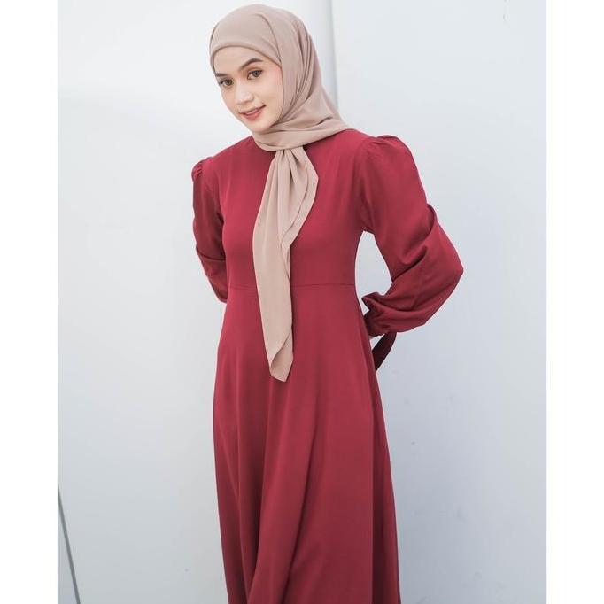 Yaz Indonesia - MOON DRESS / Dress Kondangan Bahan SHAKILA PREMIUM / Gamis WANITA KEKINIAN KOREAN ST