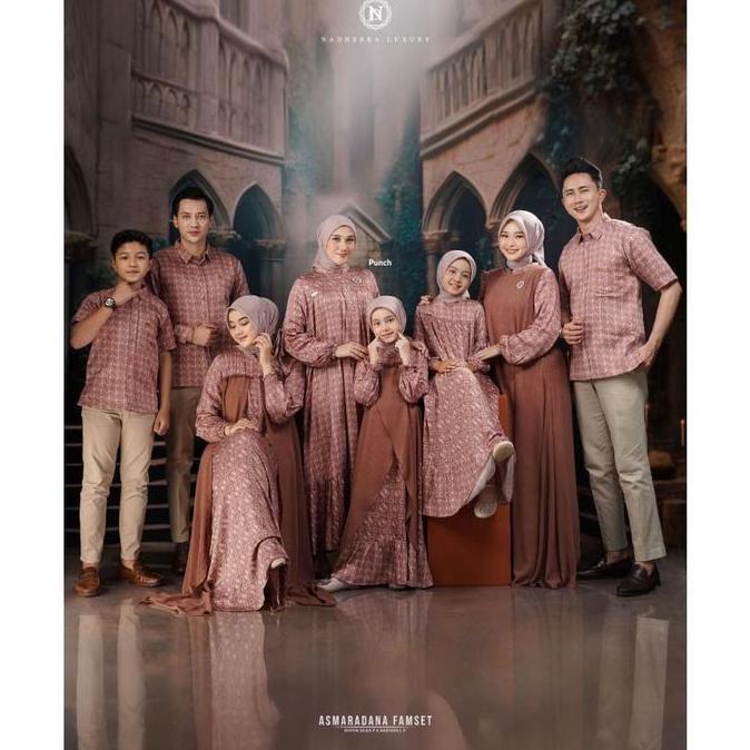 ASMARADANA PUNCH NADHEERA LUXURY SARIMBIT FAMILY COUPLE TERBARU RAYON SILK MEWAH KELUARGA