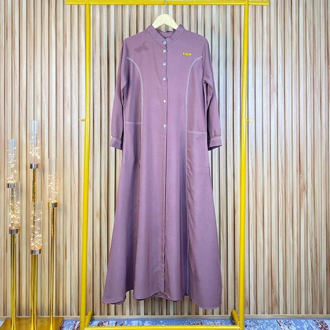 Gamis Abaya  Dress  Syari Terbaru Size Standar & Jumbo LD 110 & 120 - Wanita, Muslim Lebaran Basic D