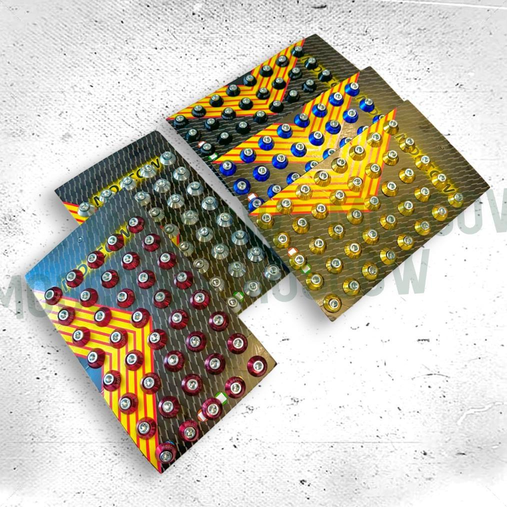 Limited Baut Plat No / Baut L + Ring Monel Baut Ring 10 Baut 6 Mm  Baut Tutup Spakbor Plus Ring Full