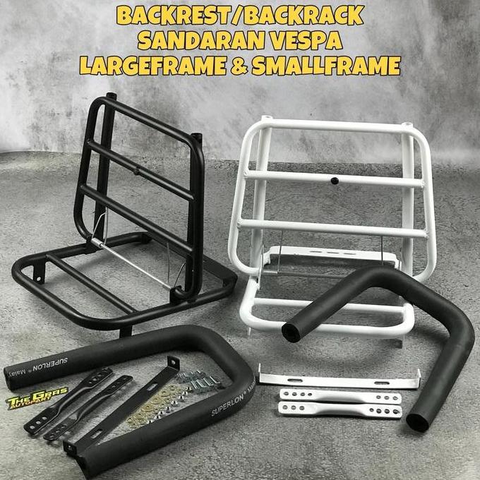 Backrack Backrest Vespa Px Super Excel Sprint Pts Vbb Backrack Senderan Vespa Baut Besi