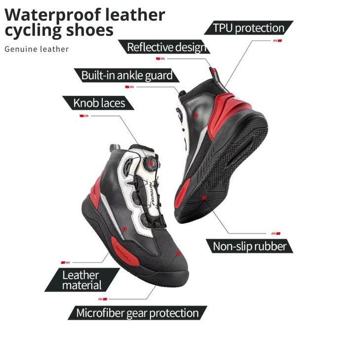 Motowolf Sepatu Motor Touring Waterproof Boots Sunmori High Quality Original