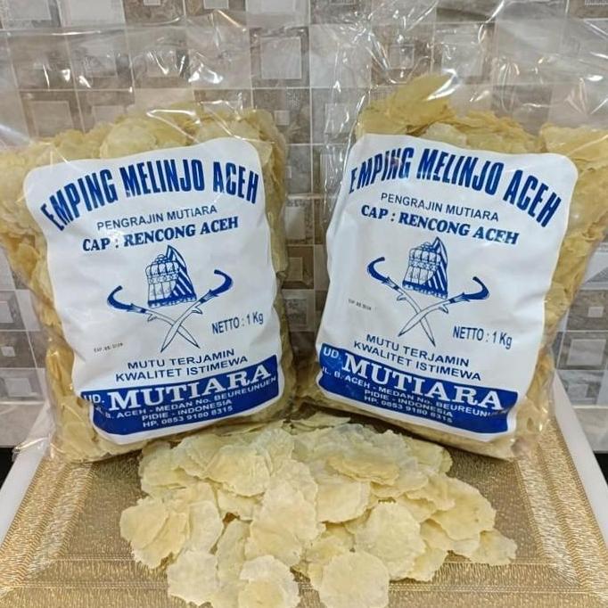 Emping melinjo aceh 1kg grade A Mutiara