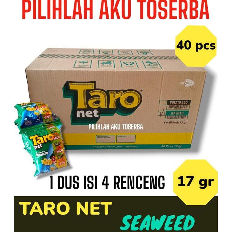 Taro NET Snack SEAWEED RUMPUT LAUT RENCENG - ( HARGA 1 DUS )