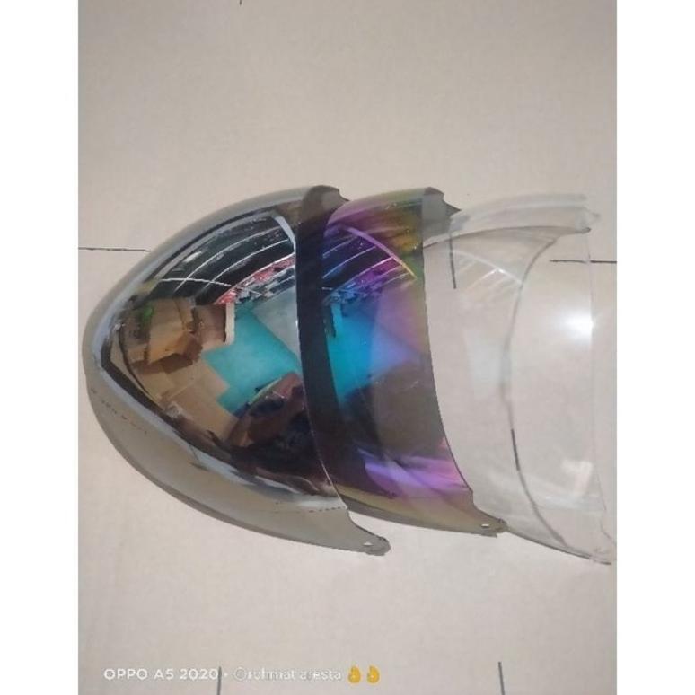 Grosir Kaca Helm/Visor Helm Gm Evo/Gm Fiktur 100%Orginal Inko (Silver)