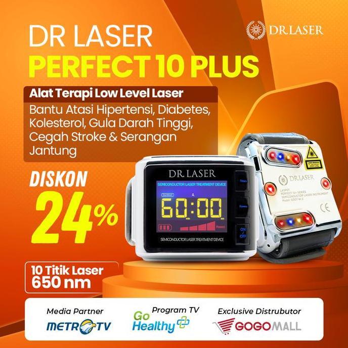 TERBARU - DR. LASER PERFECT 10 PLUS GOGOMALL - TERAPI BANTU PEMULIHAN STROKE