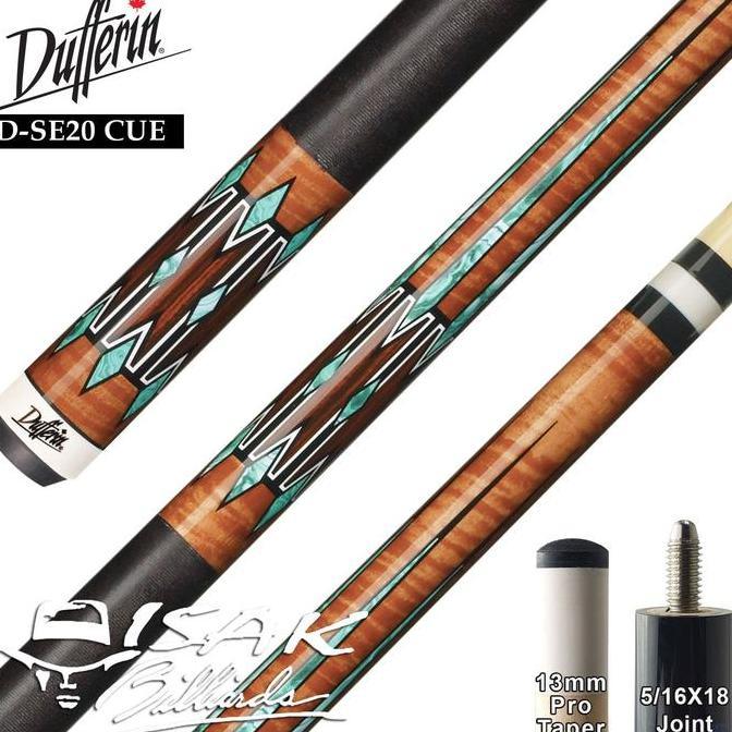 Dufferin D-SE20 Pool Cue - Canada Maple Billiard Stick Stik Duferin